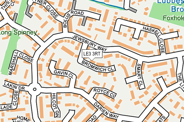 LE3 3RT map - OS OpenMap – Local (Ordnance Survey)