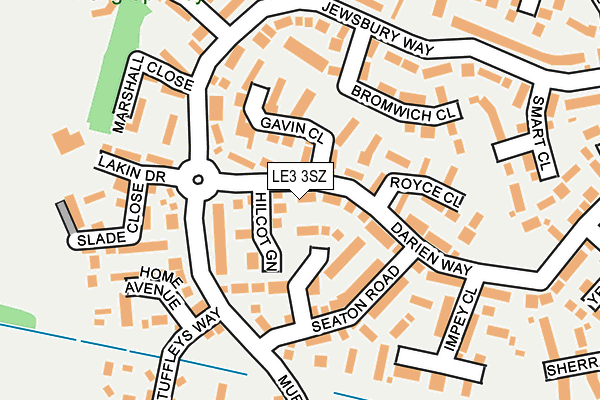 LE3 3SZ map - OS OpenMap – Local (Ordnance Survey)