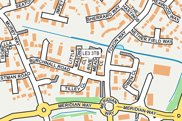 LE3 3TB map - OS OpenMap – Local (Ordnance Survey)