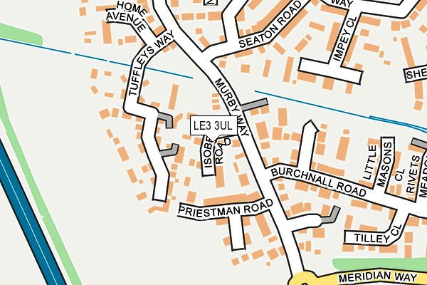 LE3 3UL map - OS OpenMap – Local (Ordnance Survey)