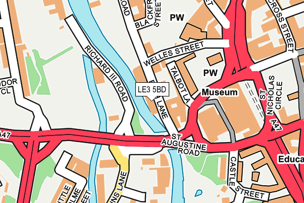 LE3 5BD map - OS OpenMap – Local (Ordnance Survey)