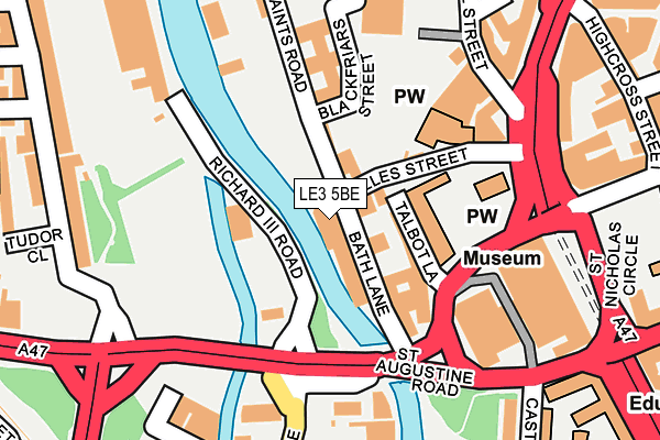 LE3 5BE map - OS OpenMap – Local (Ordnance Survey)