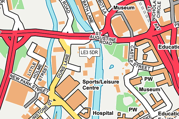 LE3 5DR map - OS OpenMap – Local (Ordnance Survey)