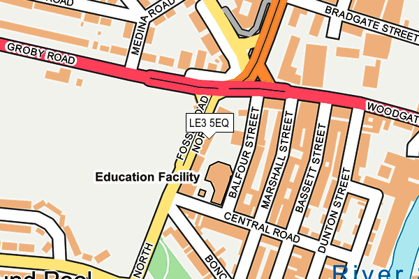 LE3 5EQ map - OS OpenMap – Local (Ordnance Survey)