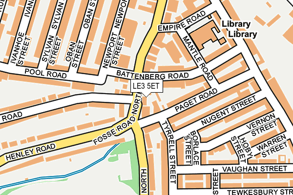 LE3 5ET map - OS OpenMap – Local (Ordnance Survey)