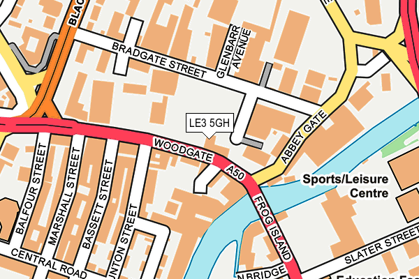 LE3 5GH map - OS OpenMap – Local (Ordnance Survey)