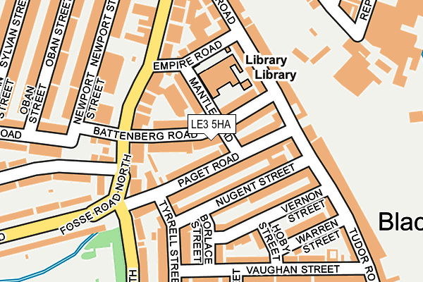 LE3 5HA map - OS OpenMap – Local (Ordnance Survey)