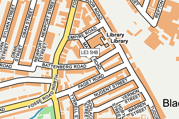 LE3 5HB map - OS OpenMap – Local (Ordnance Survey)