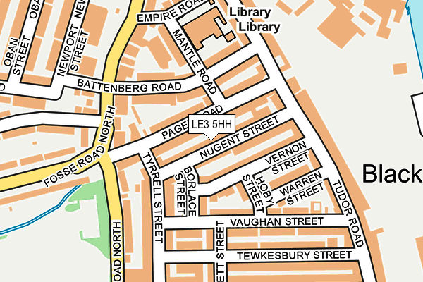 LE3 5HH map - OS OpenMap – Local (Ordnance Survey)