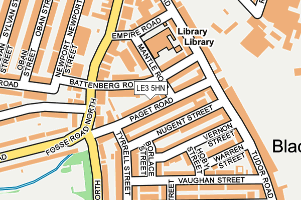 LE3 5HN map - OS OpenMap – Local (Ordnance Survey)