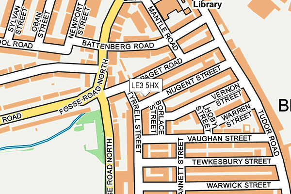 LE3 5HX map - OS OpenMap – Local (Ordnance Survey)