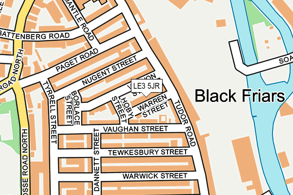 LE3 5JR map - OS OpenMap – Local (Ordnance Survey)