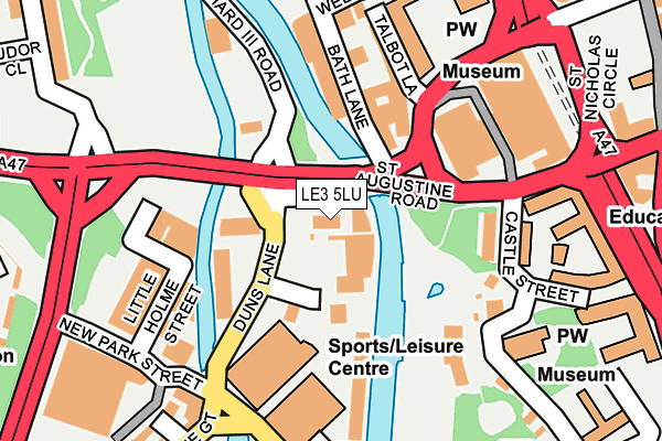 LE3 5LU map - OS OpenMap – Local (Ordnance Survey)