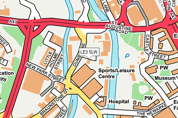 LE3 5LW map - OS OpenMap – Local (Ordnance Survey)