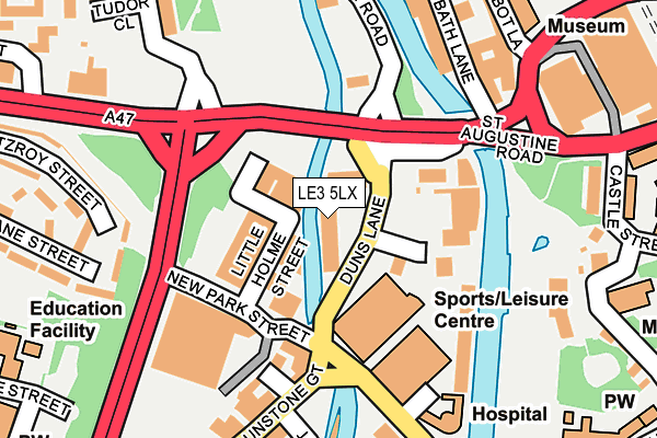 LE3 5LX map - OS OpenMap – Local (Ordnance Survey)