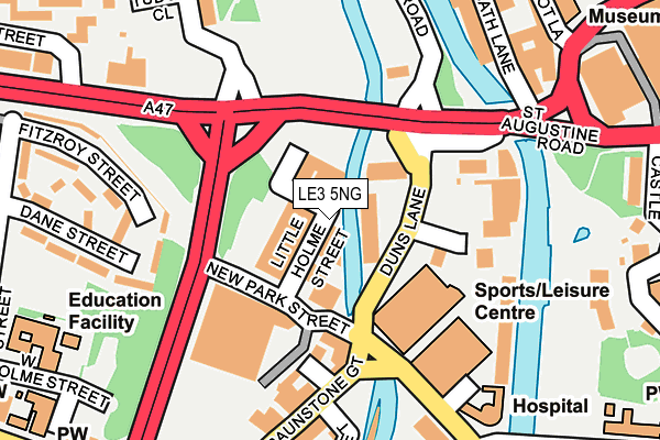 LE3 5NG map - OS OpenMap – Local (Ordnance Survey)