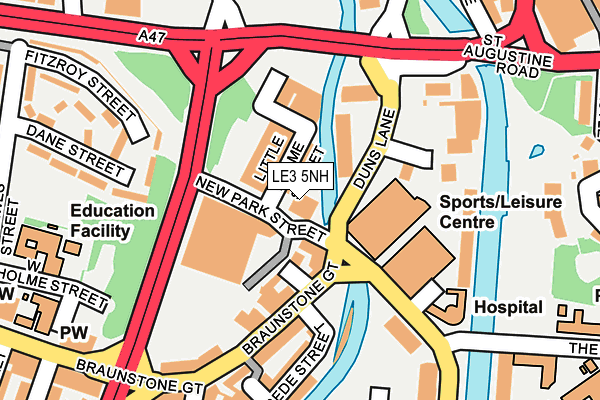 LE3 5NH map - OS OpenMap – Local (Ordnance Survey)