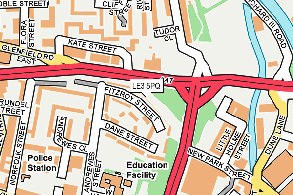 LE3 5PQ map - OS OpenMap – Local (Ordnance Survey)