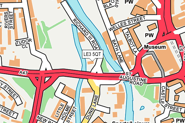 LE3 5QT map - OS OpenMap – Local (Ordnance Survey)