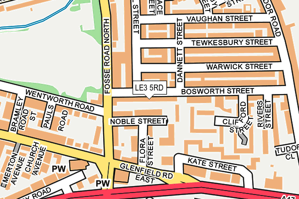 LE3 5RD map - OS OpenMap – Local (Ordnance Survey)