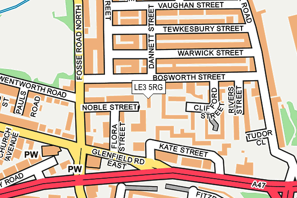 LE3 5RG map - OS OpenMap – Local (Ordnance Survey)
