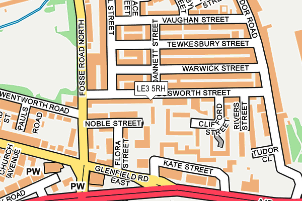 LE3 5RH map - OS OpenMap – Local (Ordnance Survey)