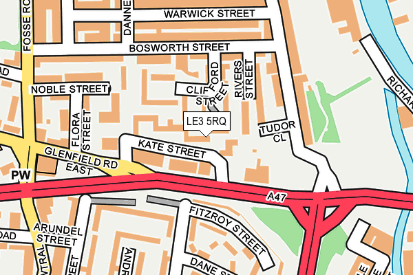 LE3 5RQ map - OS OpenMap – Local (Ordnance Survey)