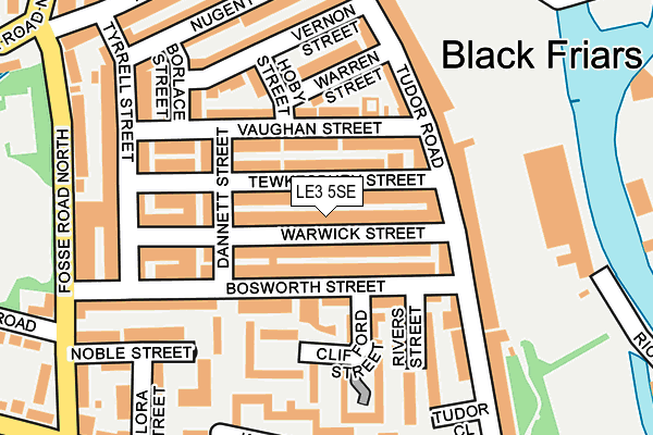 LE3 5SE map - OS OpenMap – Local (Ordnance Survey)