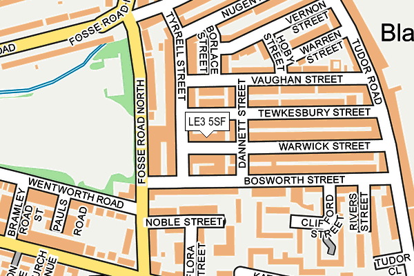 LE3 5SF map - OS OpenMap – Local (Ordnance Survey)