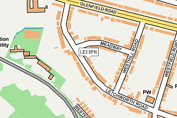 LE3 6FN map - OS OpenMap – Local (Ordnance Survey)