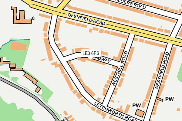 LE3 6FS map - OS OpenMap – Local (Ordnance Survey)