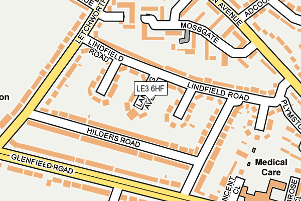 LE3 6HF map - OS OpenMap – Local (Ordnance Survey)