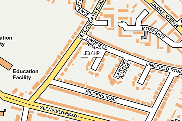 LE3 6HP map - OS OpenMap – Local (Ordnance Survey)