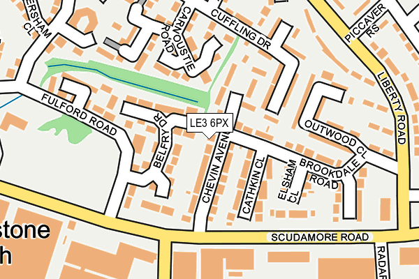 LE3 6PX map - OS OpenMap – Local (Ordnance Survey)