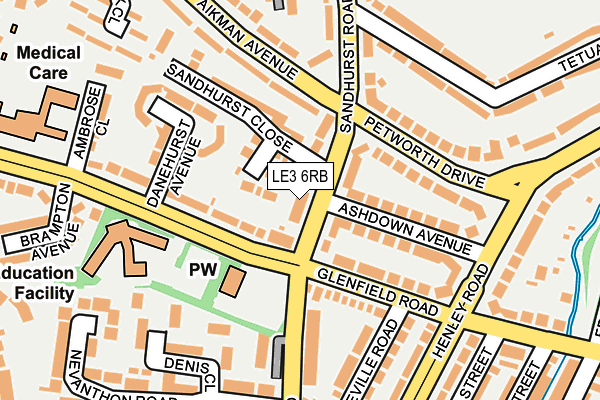 LE3 6RB map - OS OpenMap – Local (Ordnance Survey)