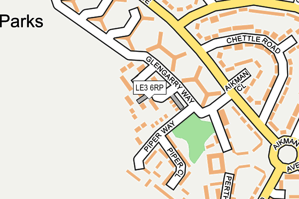 LE3 6RP map - OS OpenMap – Local (Ordnance Survey)