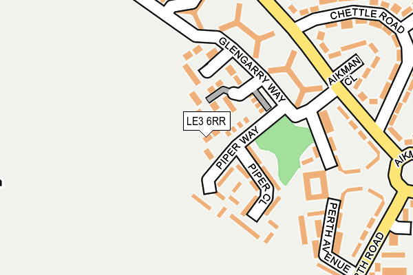 LE3 6RR map - OS OpenMap – Local (Ordnance Survey)