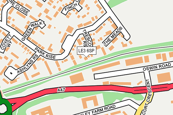 LE3 6SP map - OS OpenMap – Local (Ordnance Survey)