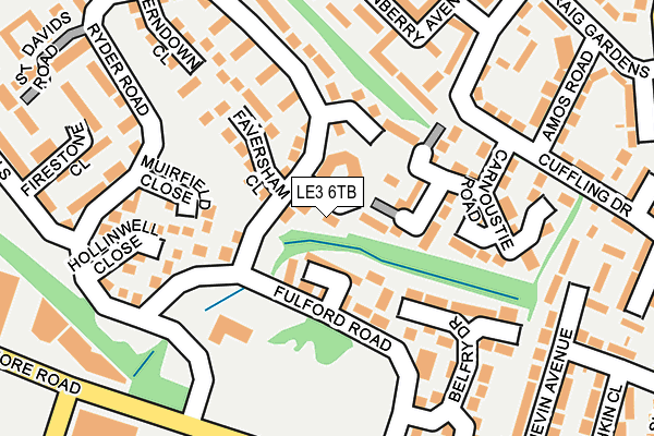 LE3 6TB map - OS OpenMap – Local (Ordnance Survey)