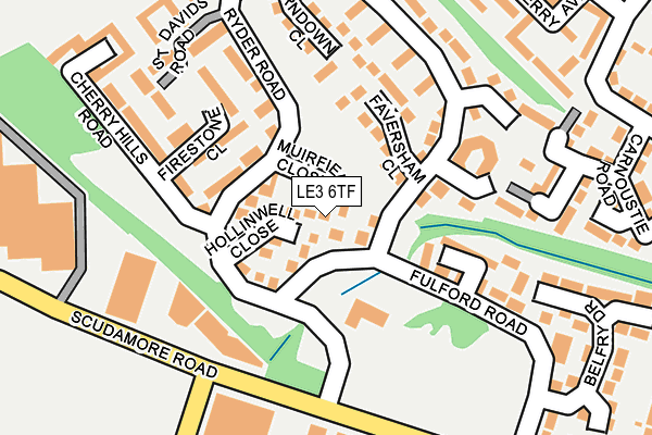 LE3 6TF map - OS OpenMap – Local (Ordnance Survey)