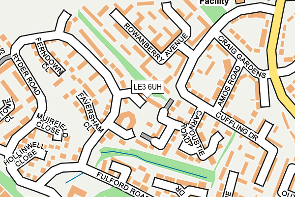 LE3 6UH map - OS OpenMap – Local (Ordnance Survey)