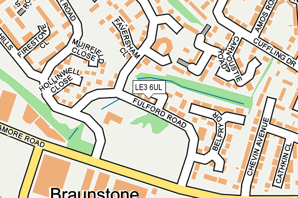 LE3 6UL map - OS OpenMap – Local (Ordnance Survey)