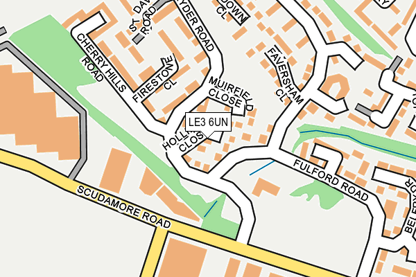 LE3 6UN map - OS OpenMap – Local (Ordnance Survey)