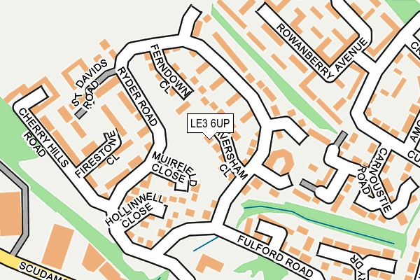 LE3 6UP map - OS OpenMap – Local (Ordnance Survey)