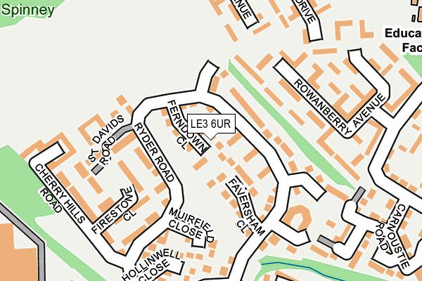 LE3 6UR map - OS OpenMap – Local (Ordnance Survey)