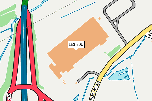 LE3 8DU map - OS OpenMap – Local (Ordnance Survey)