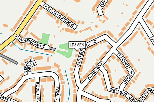LE3 8EN map - OS OpenMap – Local (Ordnance Survey)