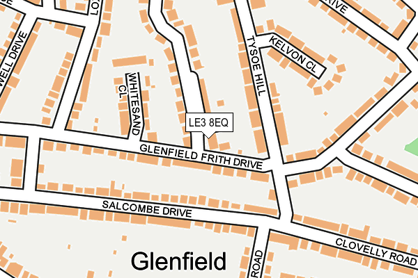 LE3 8EQ map - OS OpenMap – Local (Ordnance Survey)