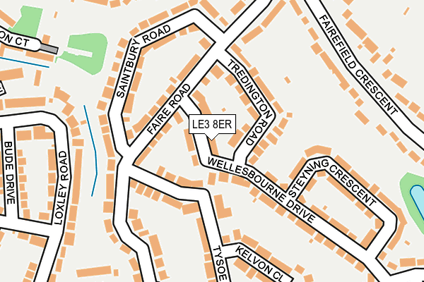 LE3 8ER map - OS OpenMap – Local (Ordnance Survey)