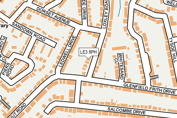 LE3 8PH map - OS OpenMap – Local (Ordnance Survey)
